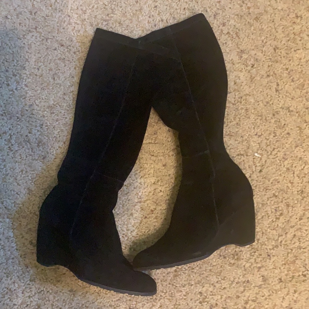 Franco sarto sx51/2 suede wedges boots